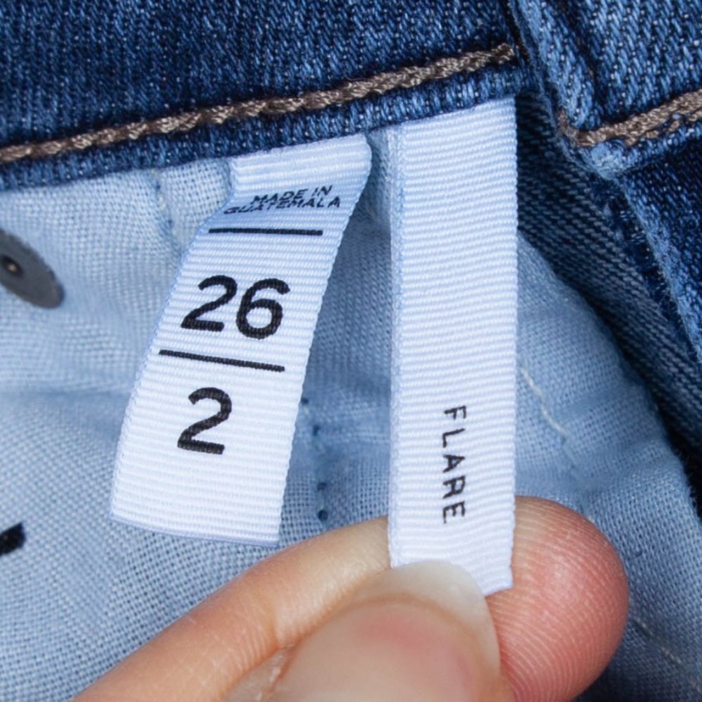 Loft Flare Denim Jeans Mid Rise Size 26/2 - Picture 6 of 6